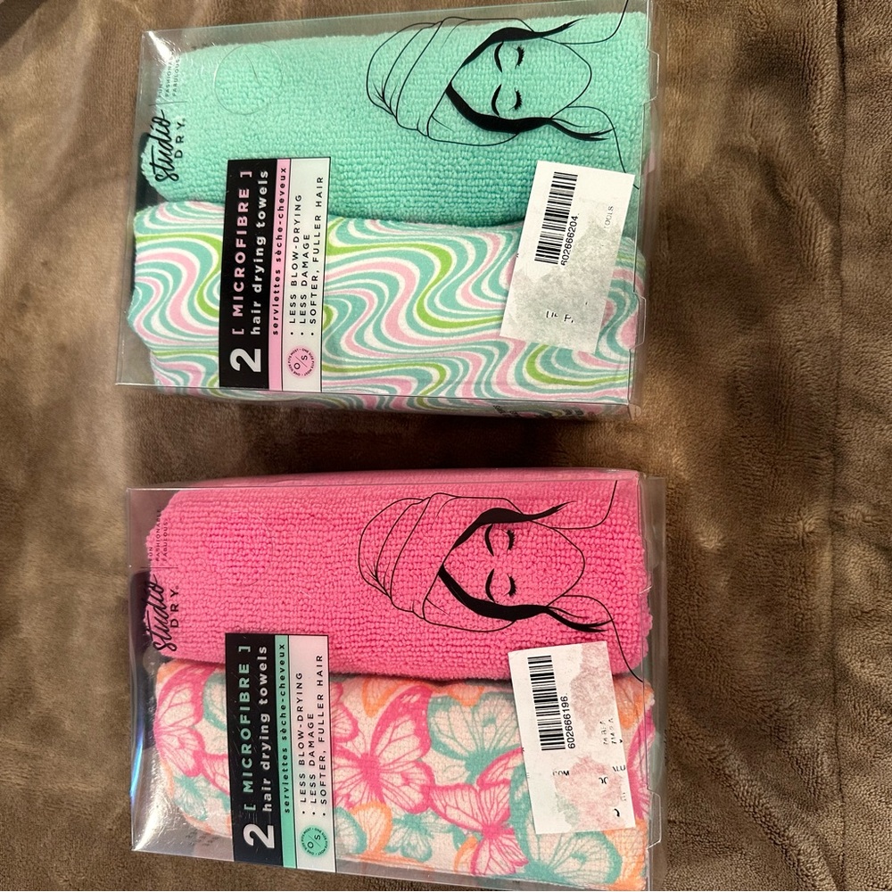 Brand new hair drying towels